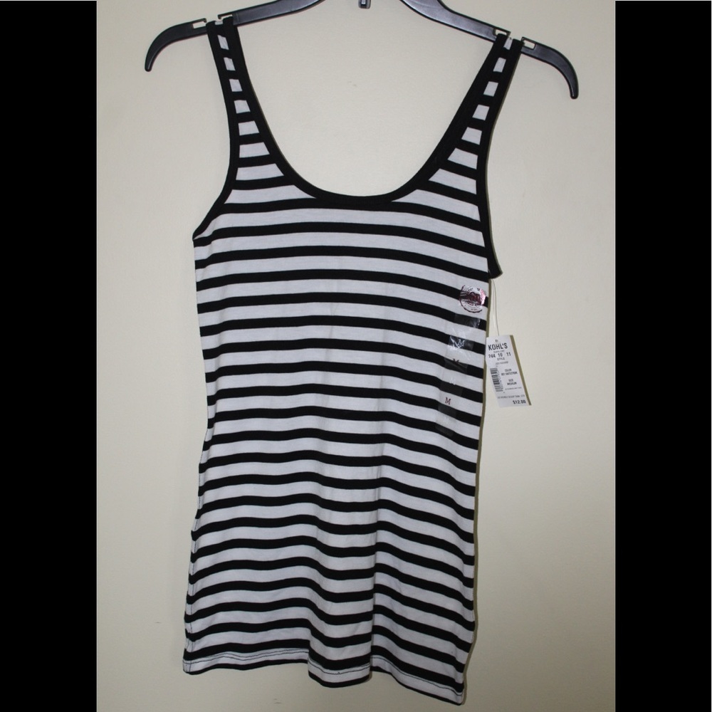 SO | Black and White striped basics tank